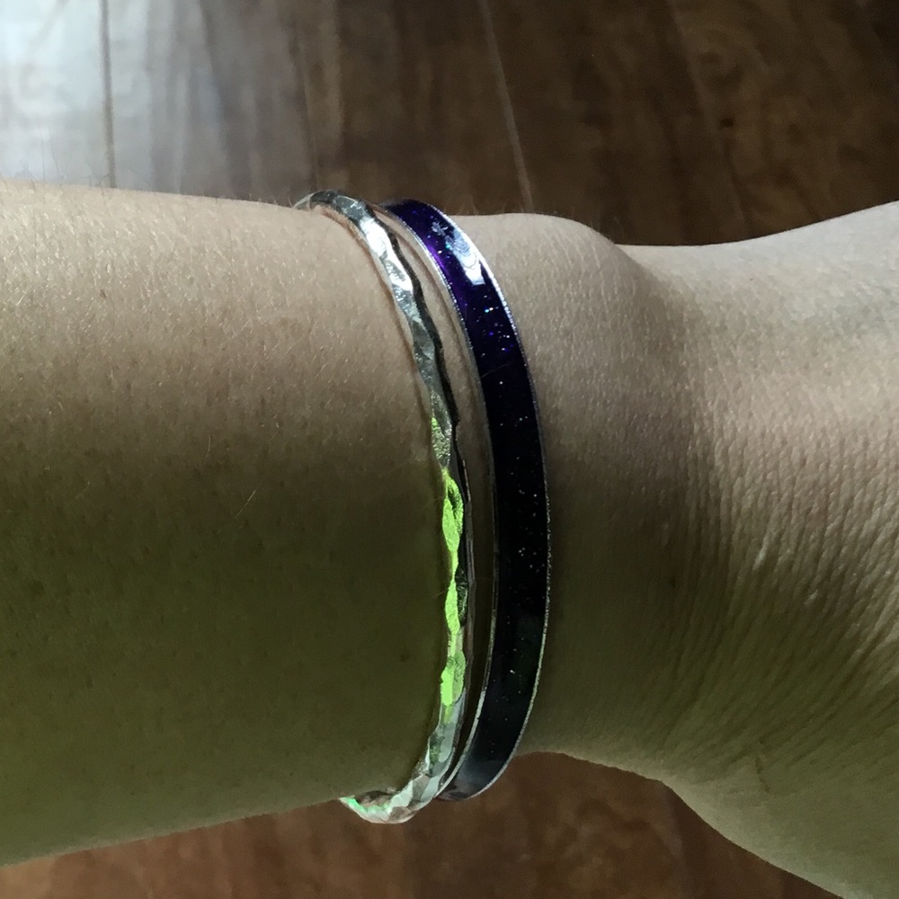 Two bangle bracelets, only worn a few times